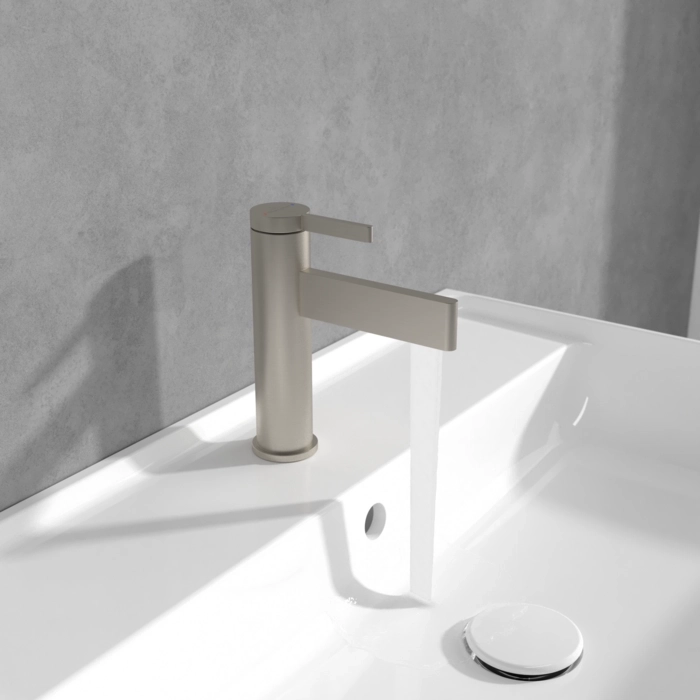 Baterie lavoar Villeroy&amp;Boch Dawn (Pipa dreaptă) Nickel