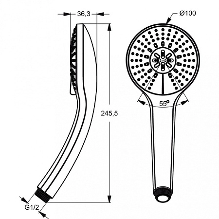 Set baterii Ideal Standard Alpha BD003AA