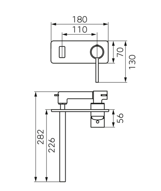 Baterie încastrată lavoar FDesign Zaffiro White FD1-ZFR-3PA-33