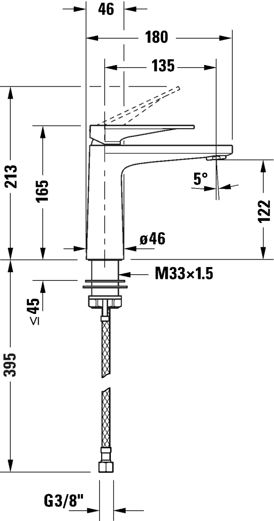 Baterie lavoar Duravit Tulum by Stark M FreshStart TU1021002010