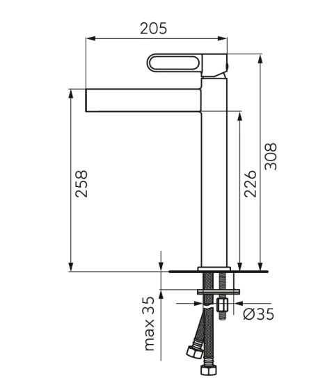 Baterie lavoar înalt FDesign Zaffiro