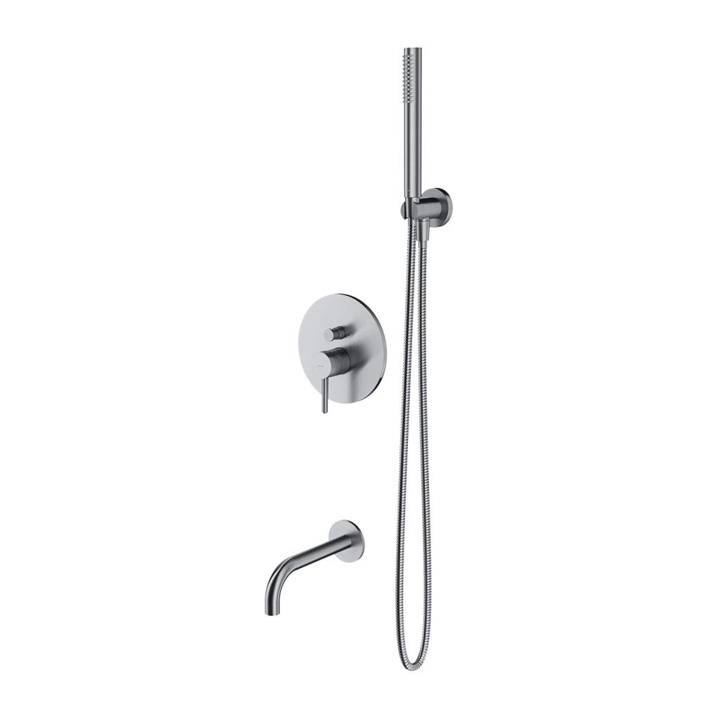 Set de duș îngropat Omnires Y Brushed Nickel SYSYW01NI Omnires