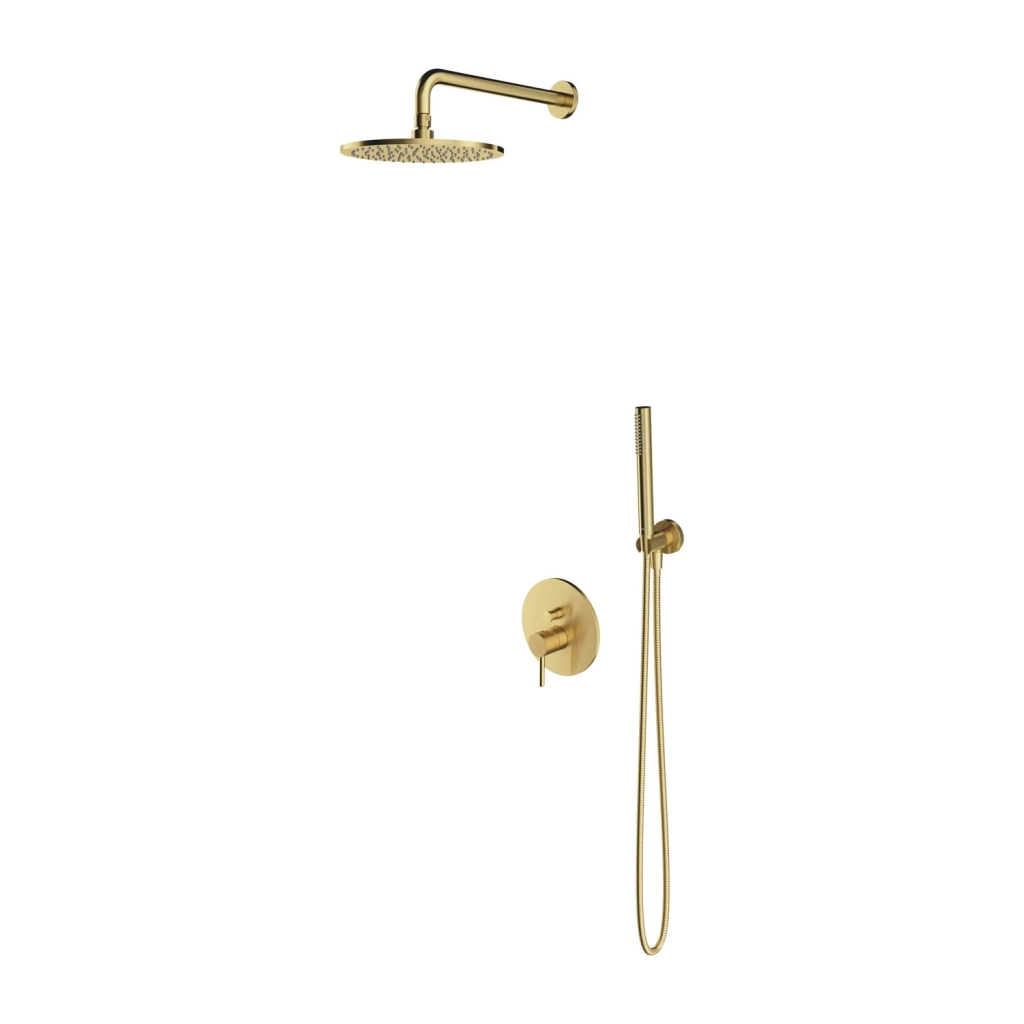 Set de duș îngropat Omnires Y Brushed Brass SYSY35BSB