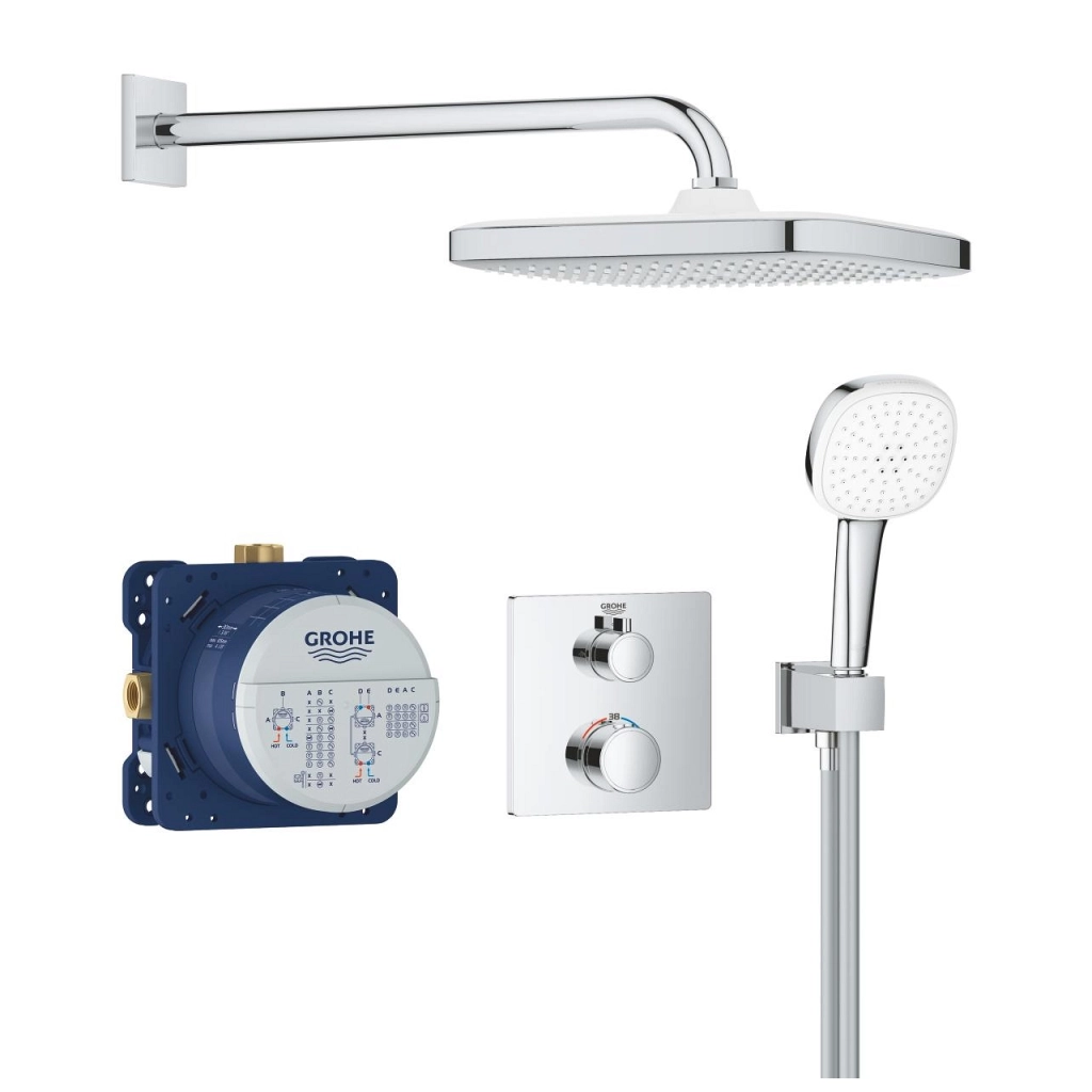 Set de duș îngropat termostatat Grohe GRT Cube 250 GROHE