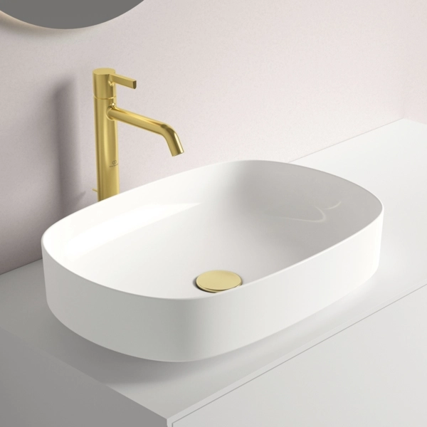 Смеситель для раковины высокий Ideal Standard Atelier Joy Brushed Gold BC781A2