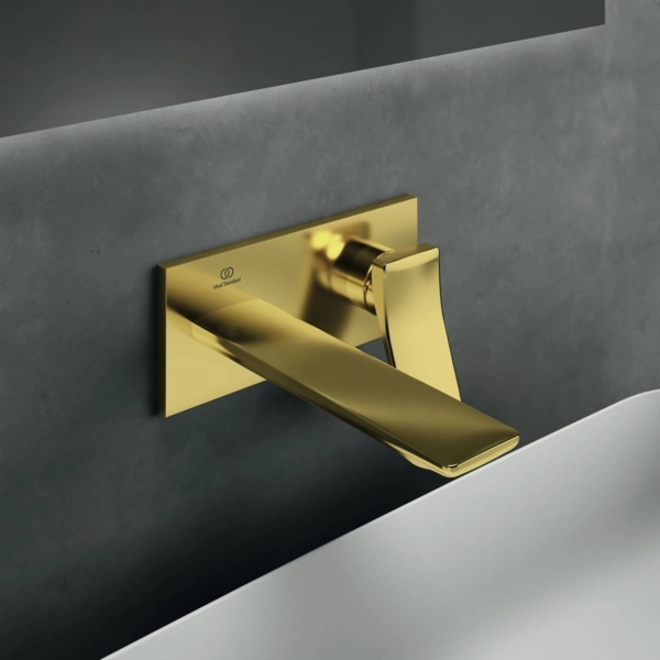 Baterie încastrată lavoar Ideal Standard Atelier Conca Brushed Gold A7371A2