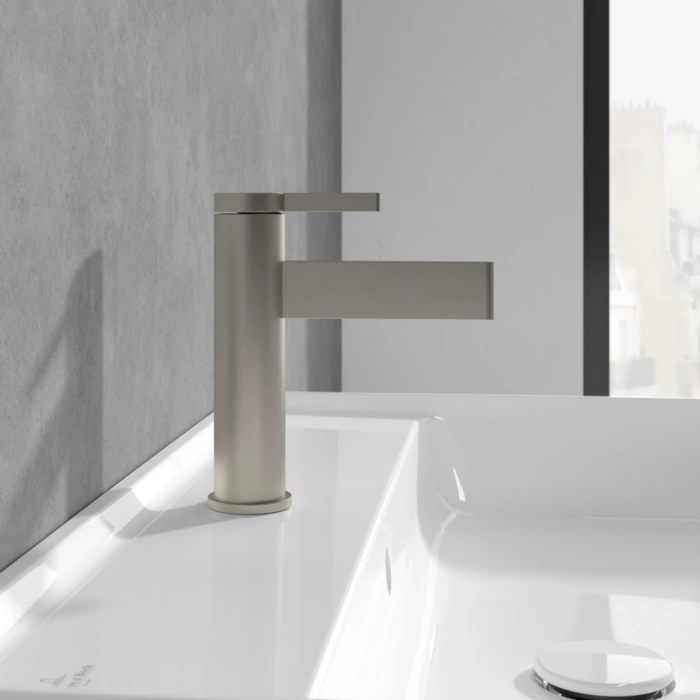 Baterie lavoar Villeroy&amp;Boch Dawn (Pipa dreaptă) Nickel