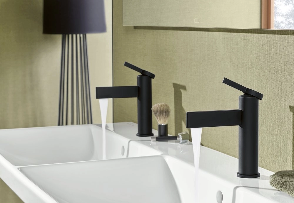 Baterie lavoar Villeroy&amp;Boch Dawn (Pipa dreaptă) Black