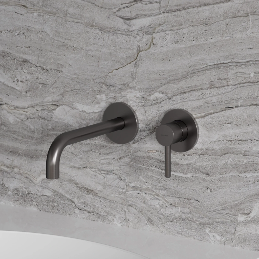 Baterie încastrată lavoar Omnires Y (19-21 cm) Brushed Graphite Y1215HLGR