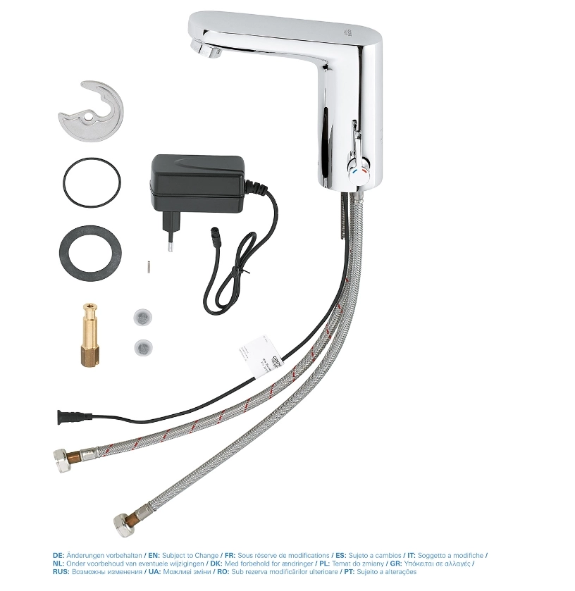 Baterie lavoar electronică cu infraroșu Grohe Baucosmo E 230V 36325001/36325002