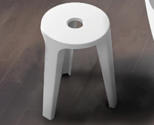 Scaun Solid Surface Riho Silla 35x48x50 white matt Riho