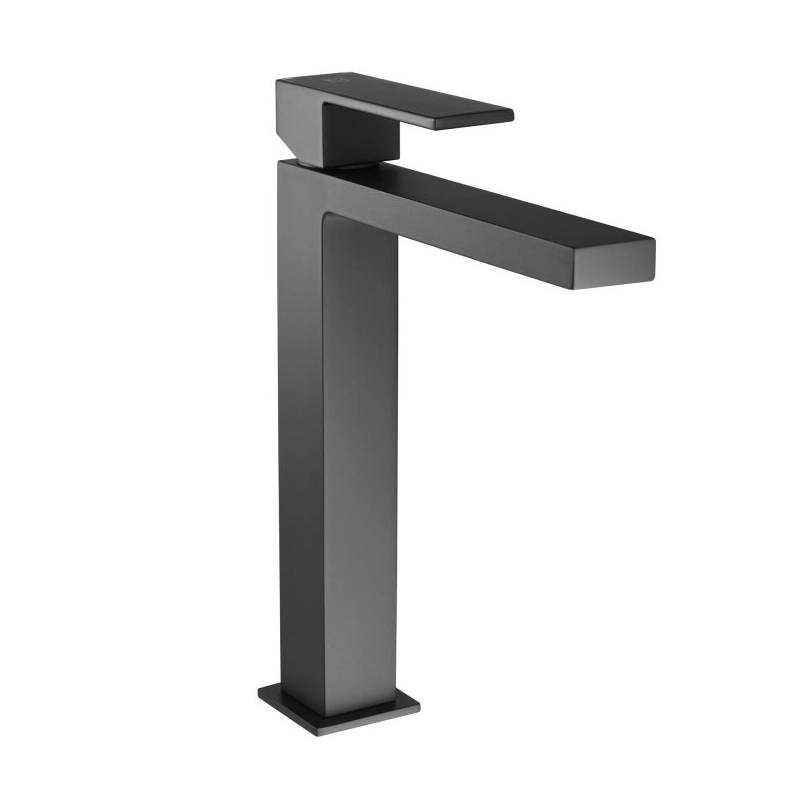 Смеситель для раковины высокий Herz SQ Black q12B UH00058B