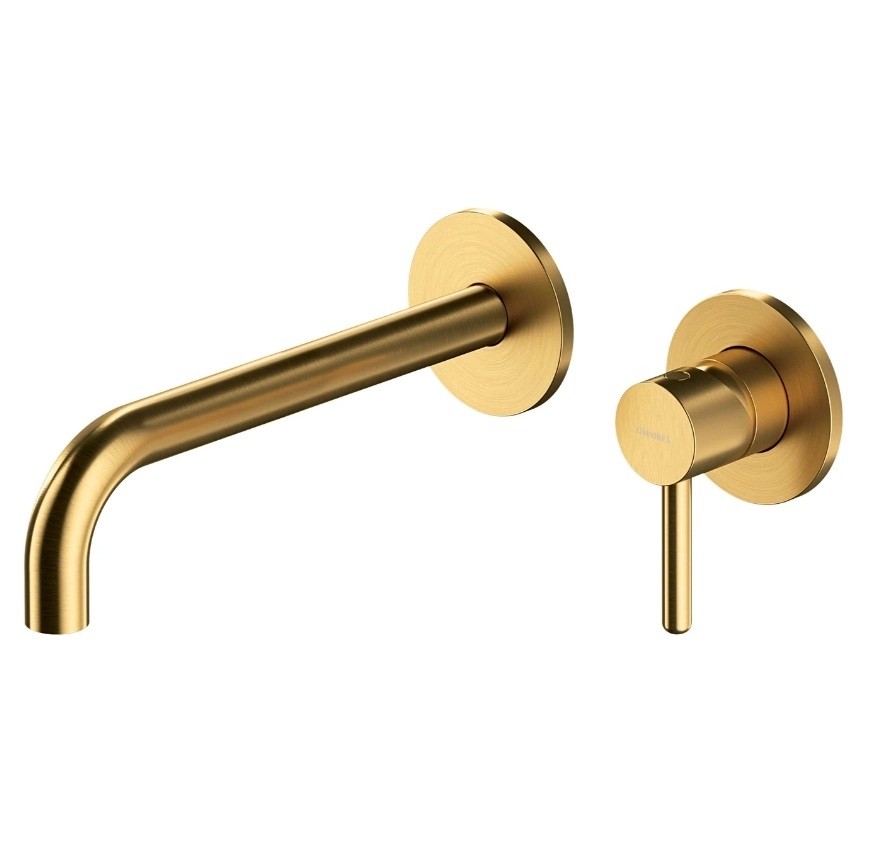 Baterie încastrată lavoar Omnires Y Auriu Periat Y1215HLGLB