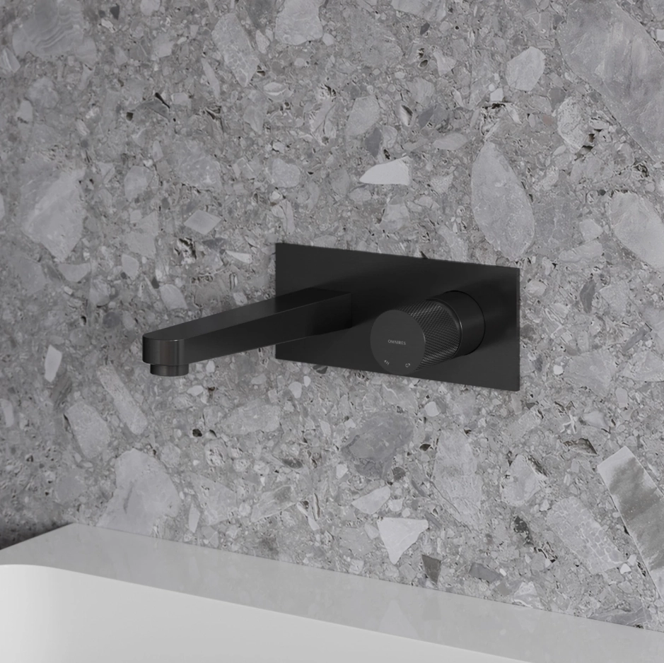 Baterie încastrată lavoar Omnires Contour Antracit CT8015AT