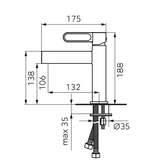 Baterie lavoar FDesign Zaffiro White