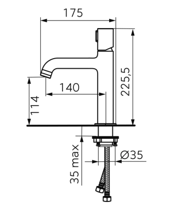 Baterie lavoar FDesign Meandro
