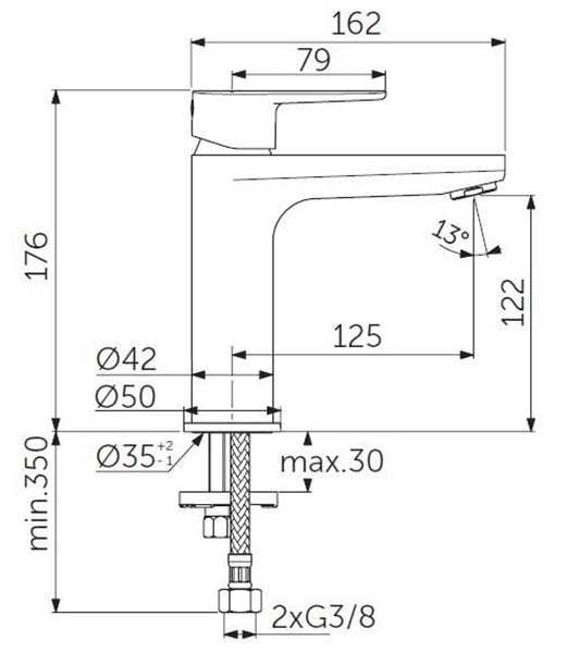 Смеситель для раковины Ideal Standard Cerafine O BC554XG